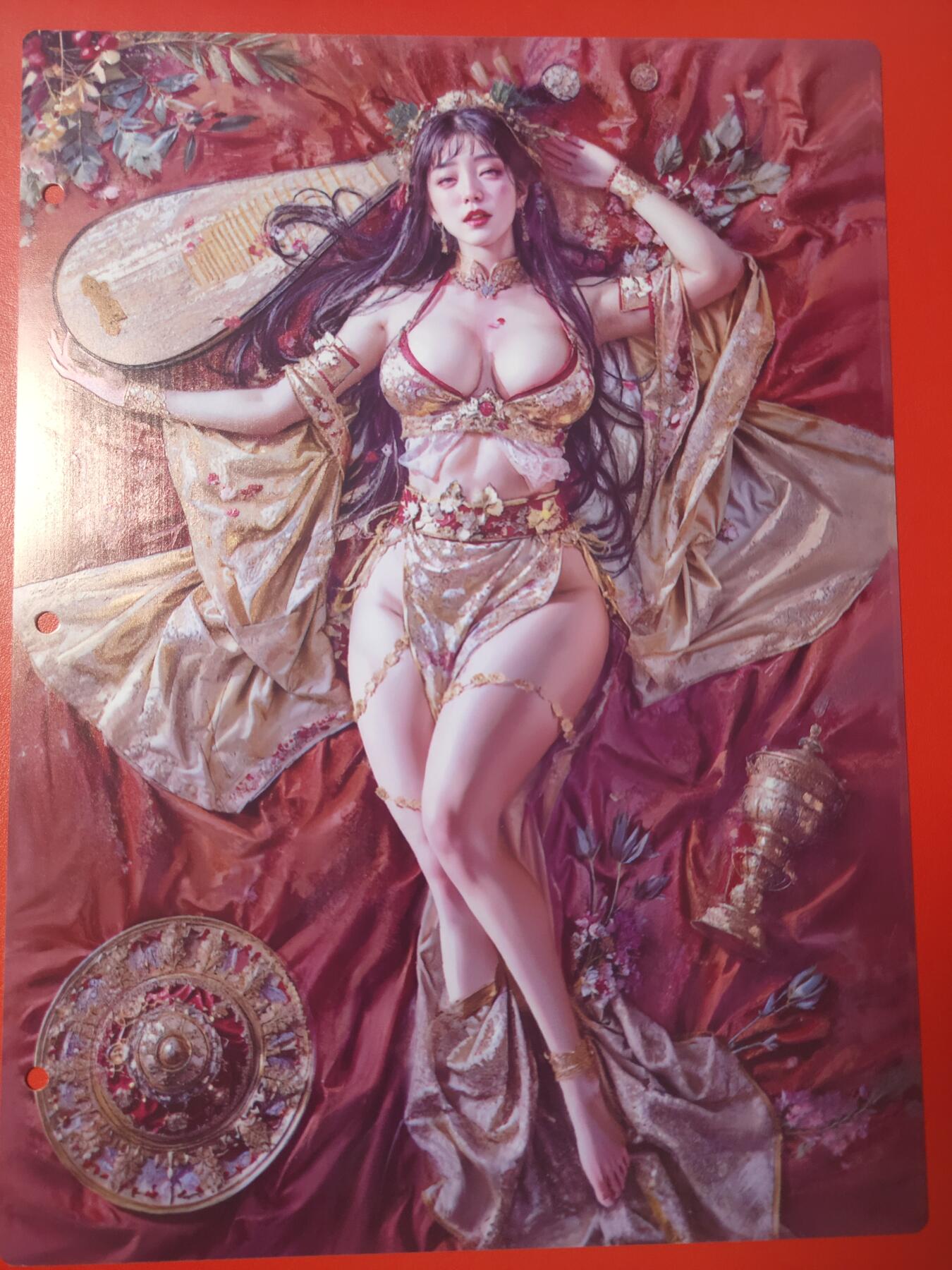 清风卡拍第十期(燎原卡牌为主，9月7日结拍) 妖姬传九宫卡册挡板一张(胡喜媚)
