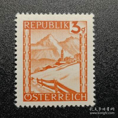 ↓君缘收藏584期☞钱币邮品↓无佣金、可寄存、满30元包邮  - 奥地利邮票，1945年奥地利风光邮票