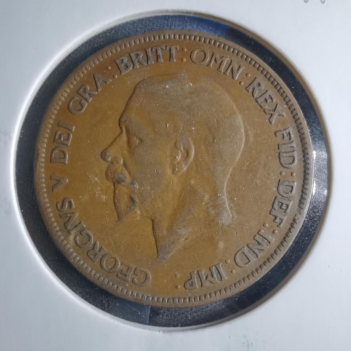沼泽如烟--第833场 英国1928年1便士