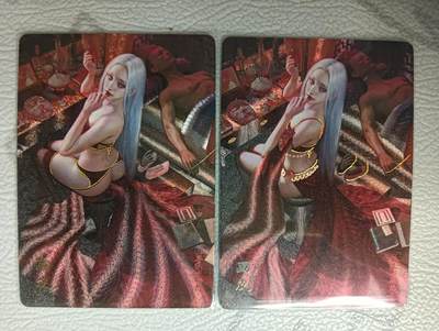 花开卡拍第37期（9月7号周日截拍，品控勿拍!!!拍品不寄存，运费5元，自制卡难免瑕疵，可能存在轻微撞角爆边等出厂瑕疵，品控介意勿拍！） - 焱卡文化 燎原卡牌 刷子妖姬传 画皮 幻彩折光 一对儿