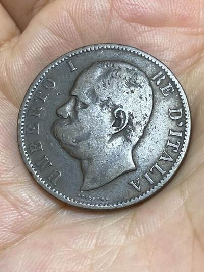 2025年第八十七场(总第一百一十三场）外国好品散币(免佣金) 意大利王国1894年10分(翁贝托一世时期，B/I标伯明翰造，关门年仅发行2年)