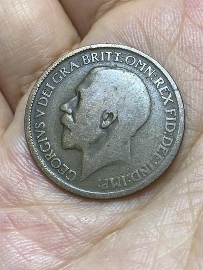 2025年第八十七场(总第一百一十三场）外国好品散币(免佣金) 英国🇬🇧1916年半便士(乔治五世第一版)