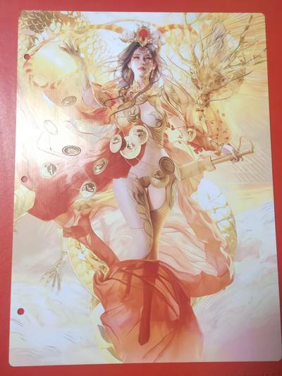 清风卡拍第十期(燎原卡牌为主，9月7日结拍) - 妖姬传九宫卡册挡板一张(神孙尚香)