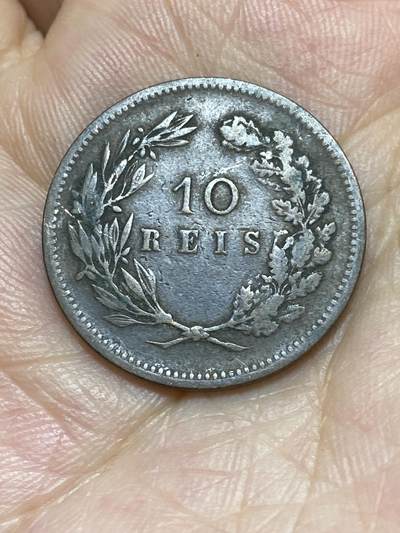 2025年第八十七场(总第一百一十三场）外国好品散币(免佣金) 葡萄牙王国1891年10瑞斯(卡洛斯一世时期，无标里斯本造，首发年仅发行2年)