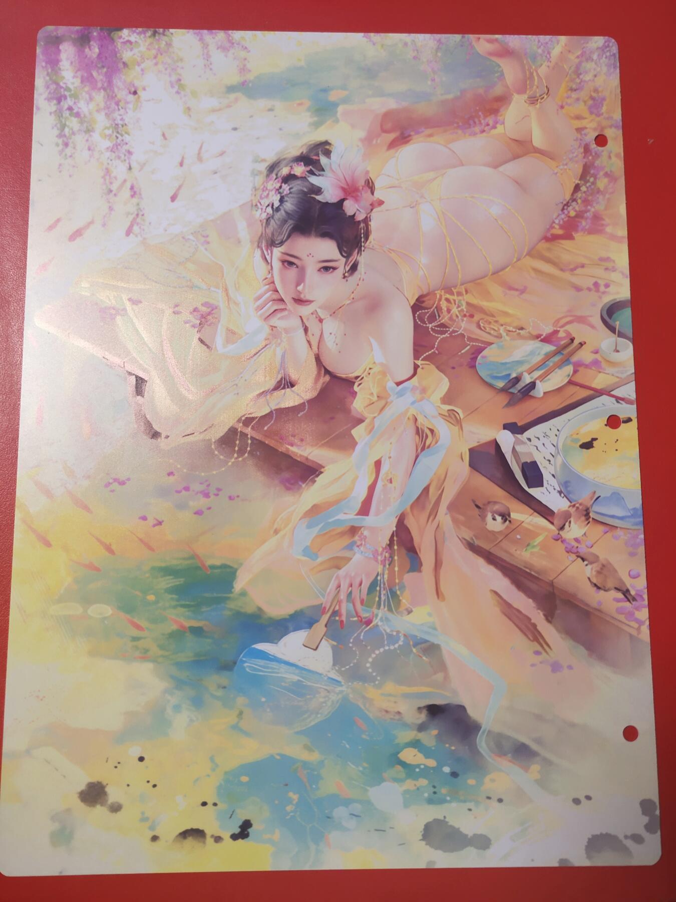 清风卡拍第十期(燎原卡牌为主，9月7日结拍) 妖姬传九宫卡册挡板一张(上官婉儿)