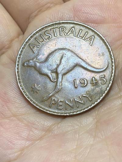 2025年第八十七场(总第一百一十三场）外国好品散币(免佣金) - 澳大利亚🇦🇺1945年1便士(乔治六世第一版，p版珀斯造)
