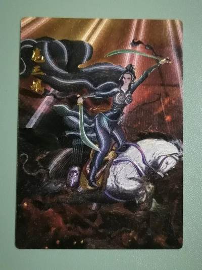 光影卡牌第22期，各家亲签，各家套卡，持续收拍品 - 权迎东扈三娘，粗闪工艺