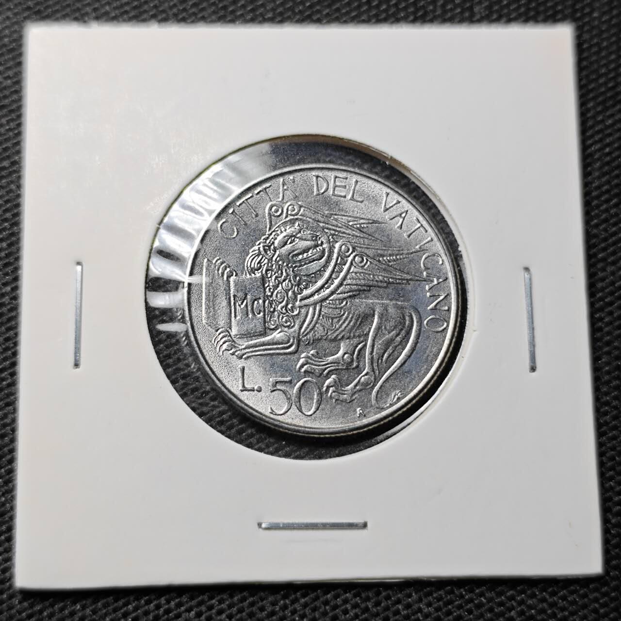 KK钱币收藏小铺 第331期 2月预留时间 周末发货  梵蒂冈50里拉