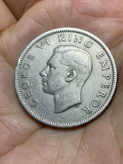 2025年第八十七场(总第一百一十三场）外国好品散币(免佣金) 少见–新西兰🇳🇿1947单年份1弗洛林(乔治六世第二版)