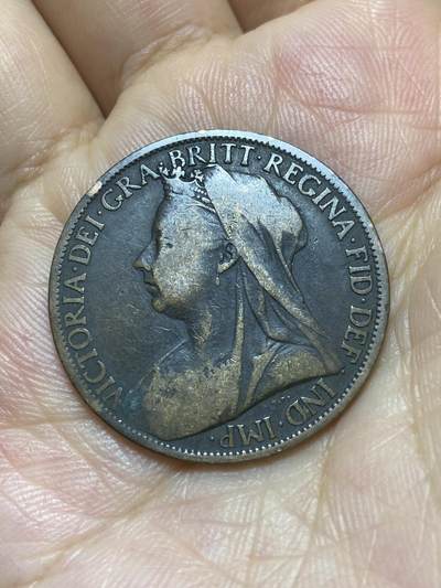 2025年第八十七场(总第一百一十三场）外国好品散币(免佣金) 英国🇬🇧1901年1便士(维多利亚女王逝世年，老年披纱版关门年)