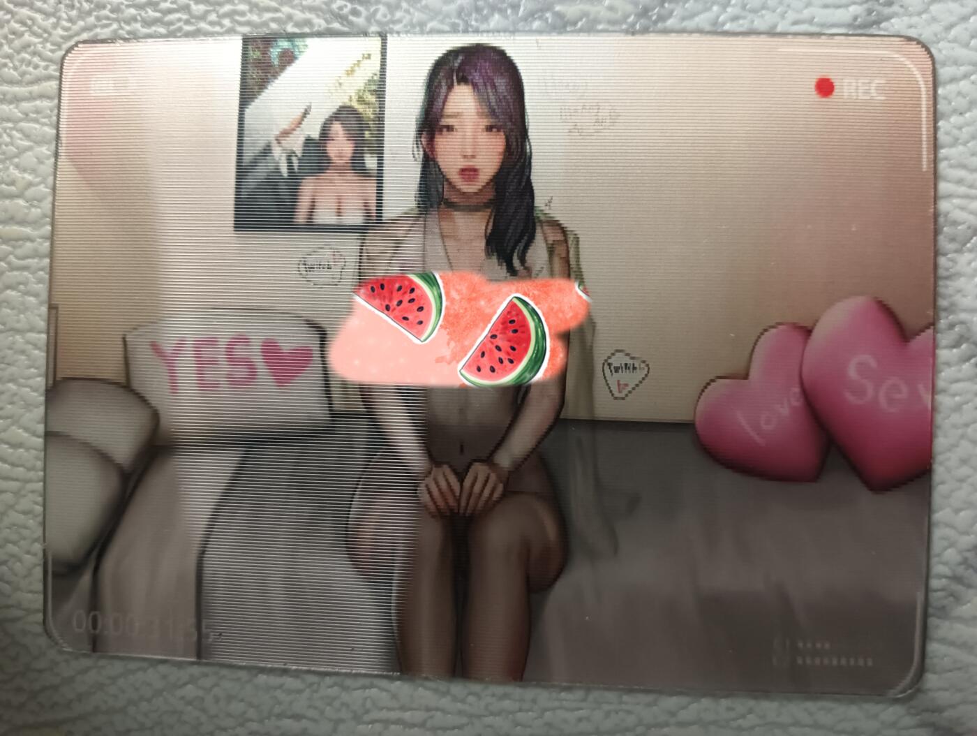 花开卡拍第37期（9月7号周日截拍，品控勿拍!!!拍品不寄存，运费5元，自制卡难免瑕疵，可能存在轻微撞角爆边等出厂瑕疵，品控介意勿拍！） 韩漫卡牌 光栅变换艺术卡 OL小姐姐 