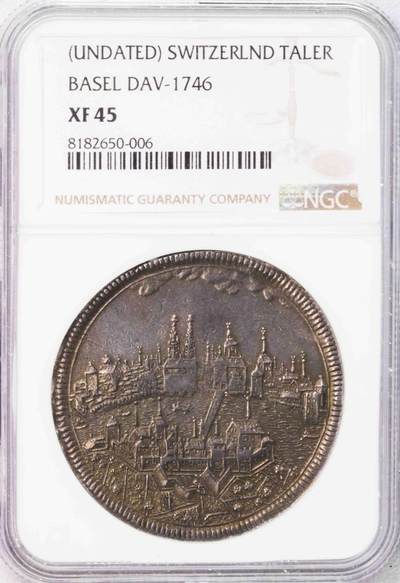 NGC-XF45 1690瑞士巴塞尔城市景观泰勒 老包浆 NGC-XF45 1690瑞士巴塞尔城市景观泰勒 老包浆