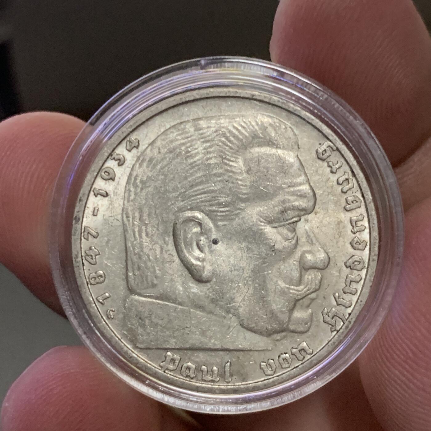 德国兴登堡5马克带字