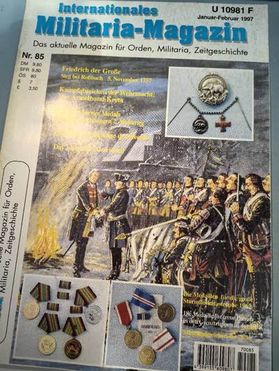 盛世勋华——号角文化勋章邮票专场拍卖第277期 - 德国出版 Militaria-Magazin杂志 1997年1/2月刊总第85期 50页