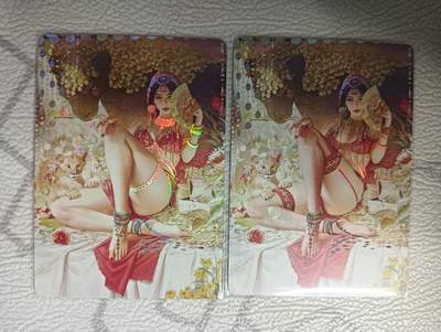 花开卡拍第37期（9月7号周日截拍，品控勿拍!!!拍品不寄存，运费5元，自制卡难免瑕疵，可能存在轻微撞角爆边等出厂瑕疵，品控介意勿拍！） - 焱卡文化 燎原卡牌 刷子 神姬传 财神 彩闪远景一对儿