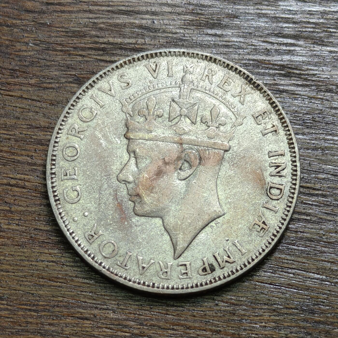 【铜匠收藏】★第130加场★精品币章场，200包邮，不满200.支付运费5元。《接受代拍 代送NGC评级》 英属东非 1944年 1先令 银币 乔治六世