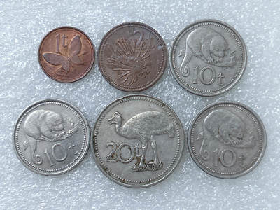 第一海外回流一元起拍收藏 散集专场  第242期 - 巴布亚新几内亚🇵🇬 6枚