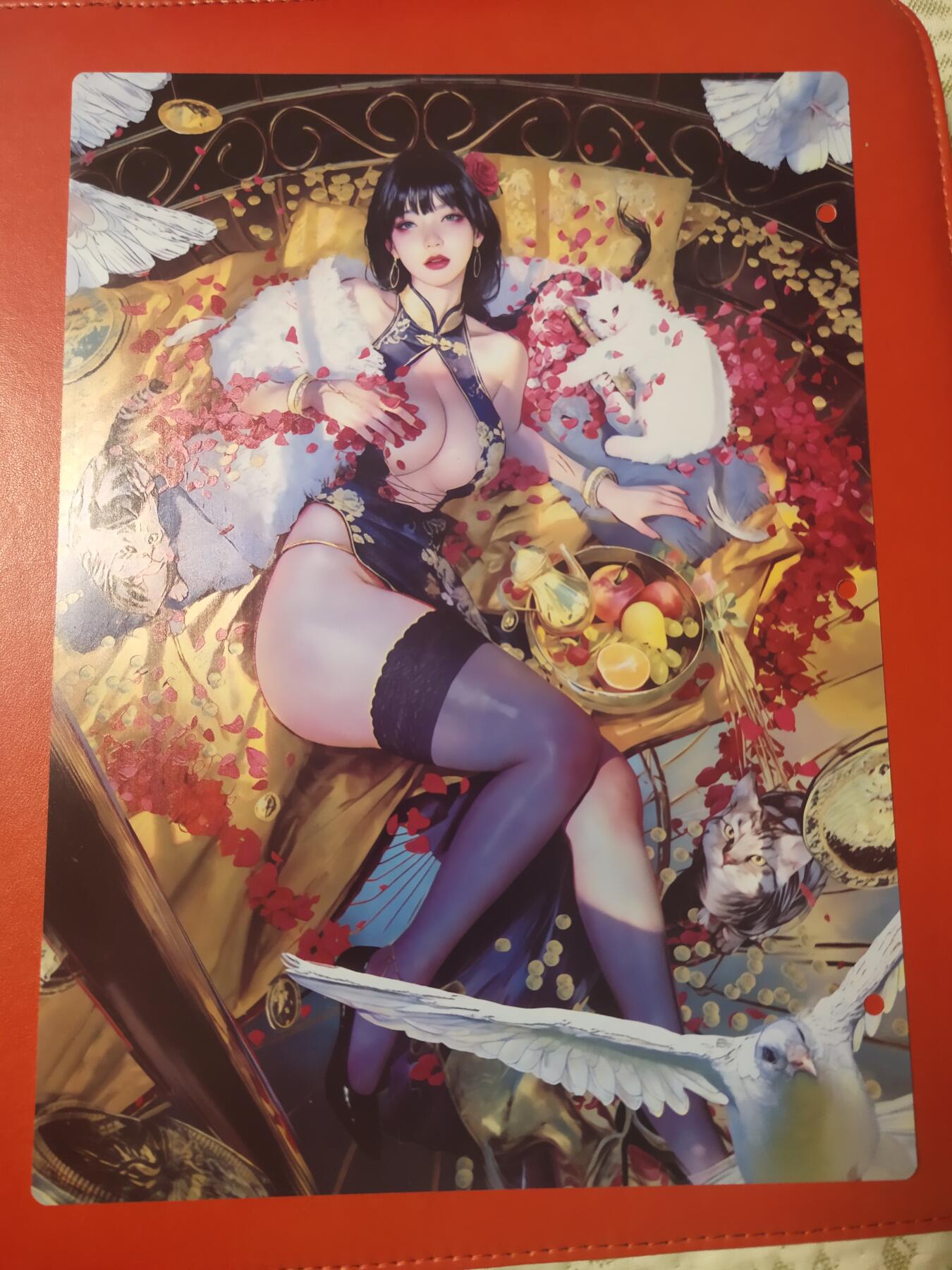 清风卡拍第十期(燎原卡牌为主，9月7日结拍) 妖姬传九宫卡册挡板一张(李瓶儿)
