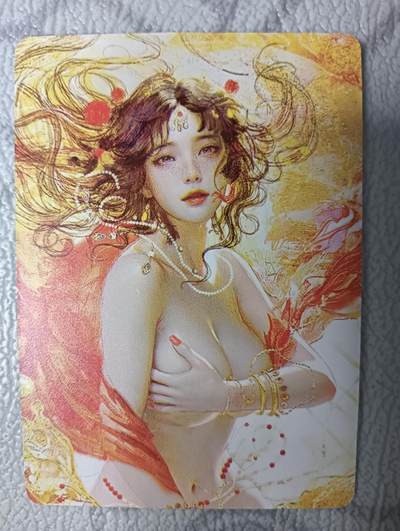 花开卡拍第37期（9月7号周日截拍，品控勿拍!!!拍品不寄存，运费5元，自制卡难免瑕疵，可能存在轻微撞角爆边等出厂瑕疵，品控介意勿拍！） - 焱卡文化 燎原卡牌 太虚幻境 红楼梦 秦可卿大头卡