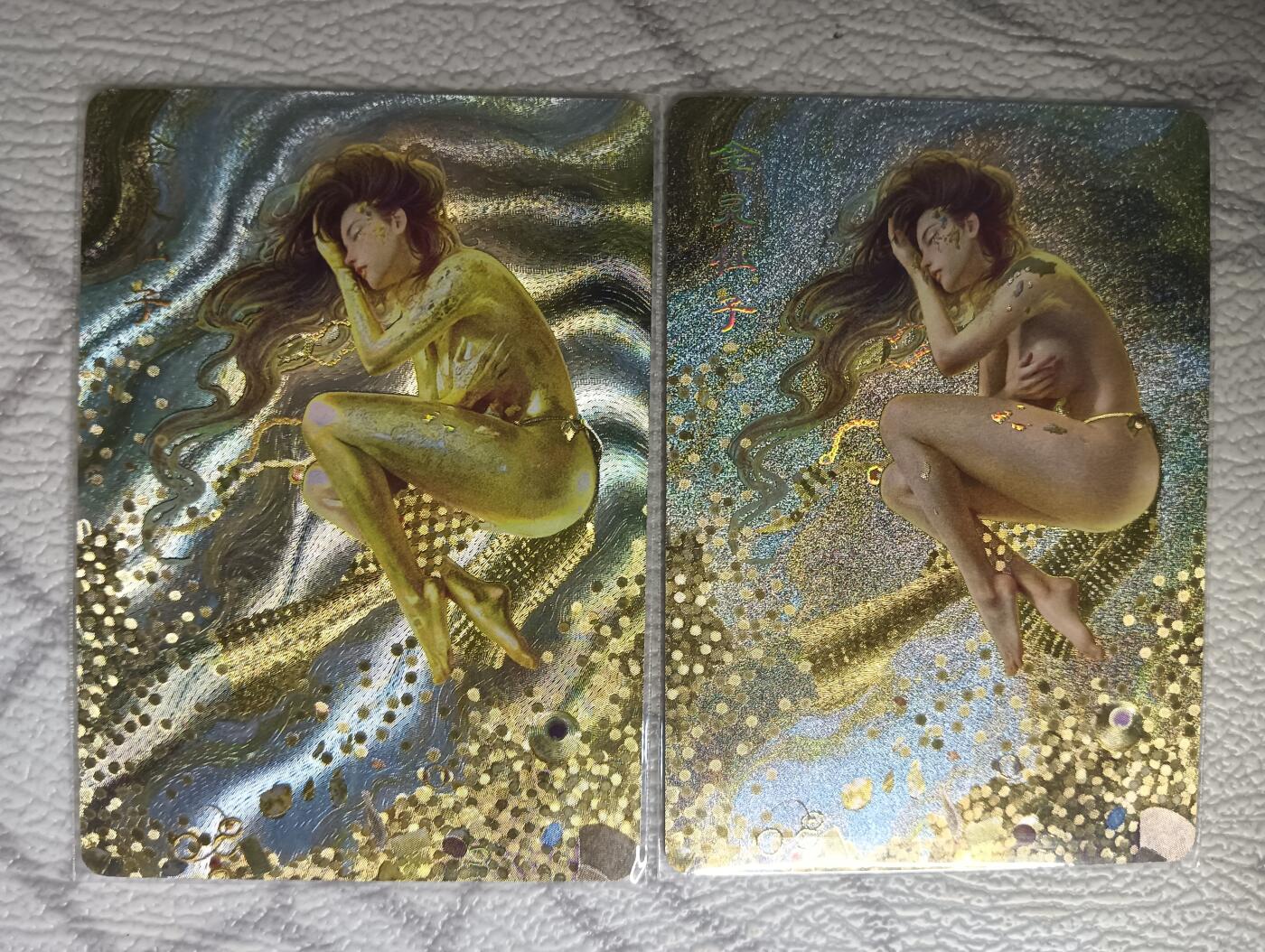 花开卡拍第37期（9月7号周日截拍，品控勿拍!!!拍品不寄存，运费5元，自制卡难免瑕疵，可能存在轻微撞角爆边等出厂瑕疵，品控介意勿拍！） 焱卡文化 燎原卡牌 刷子妖姬传 金灵仙子 幻彩折光 一对儿