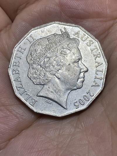 2025年第八十七场(总第一百一十三场）外国好品散币(免佣金) 澳大利亚🇦🇺2005年50分(2006年英联邦国家运动会纪念币)