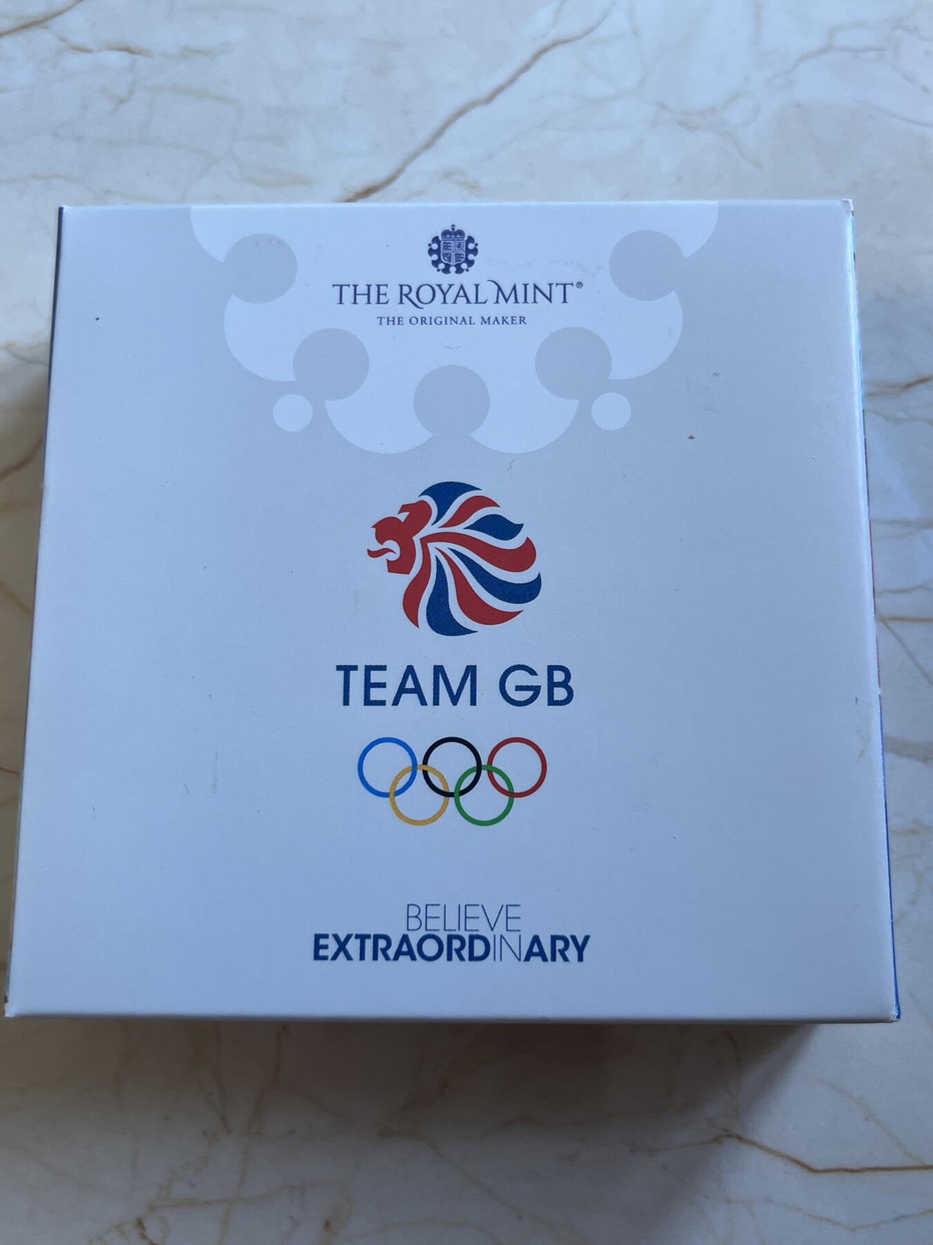 第173期拍卖【长期征集拍品】 英国2021年发行东京奥运英国代表队加彩50便士纪念银币NGC-PF70首原盒证书925银，8克，发行1500枚