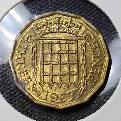 KK钱币收藏小铺 第331期 2月预留时间 周末发货 - 1967英国3便士铜币 