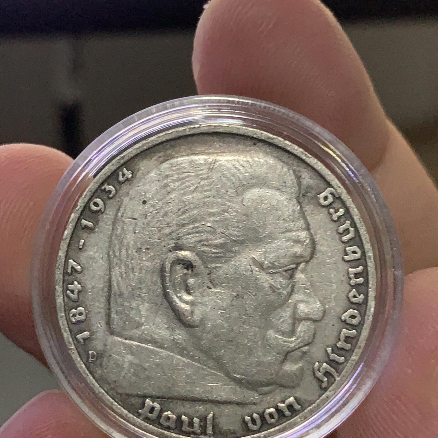 德国兴登堡5马克带字