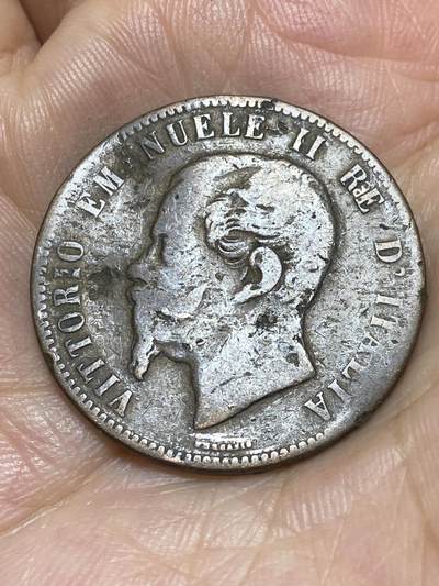 2025年第八十七场(总第一百一十三场）外国好品散币(免佣金) 币不平–意大利王国1863年10分(维托里奥·埃马努埃莱二世时期，无标记巴黎造，关门年仅发行2年)