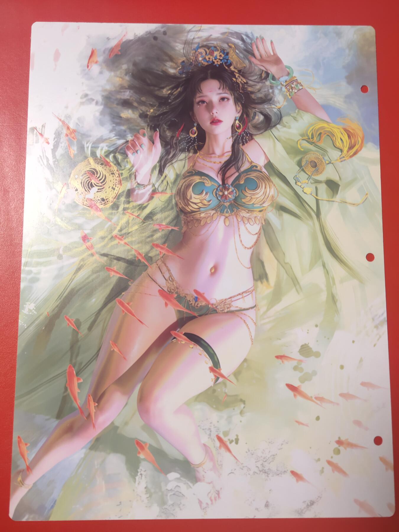 清风卡拍第十期(燎原卡牌为主，9月7日结拍) 妖姬传九宫卡册挡板一张(小周后)