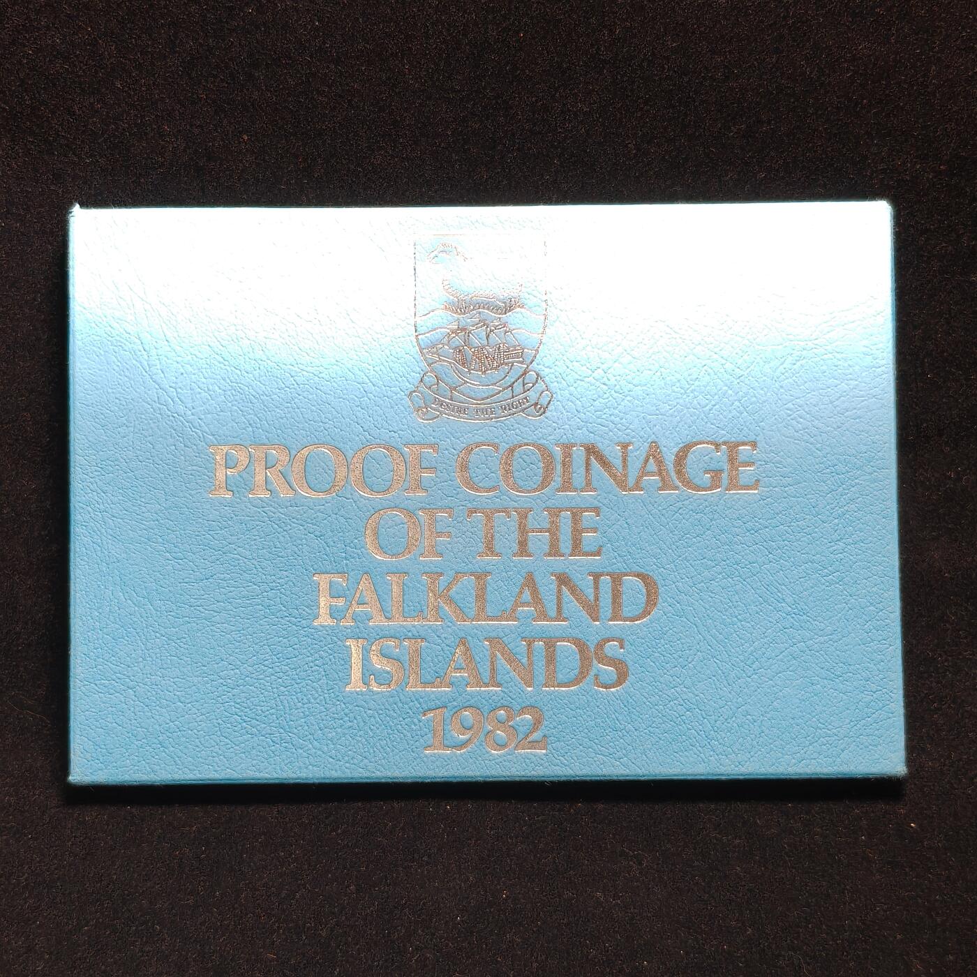 【铜匠收藏】★第125加场★精品币章场，200包邮，不满200.支付运费5元。《接受代拍 代送NGC评级》 福克兰 1982年 原盒精致7枚套币