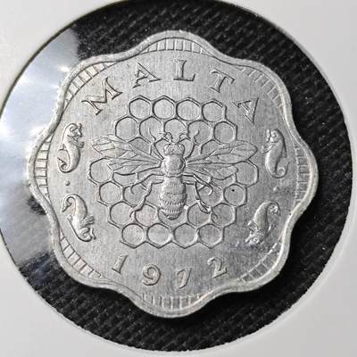 KK钱币收藏小铺 第331期 2月预留时间 周末发货 - 1972马耳他3米尔 