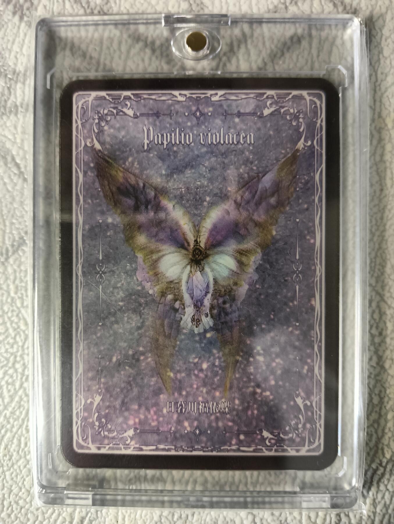花开卡拍第37期（9月7号周日截拍，品控勿拍!!!拍品不寄存，运费5元，自制卡难免瑕疵，可能存在轻微撞角爆边等出厂瑕疵，品控介意勿拍！） 白日臆想 50变光栅卡带卡砖 日暮川福依蝶