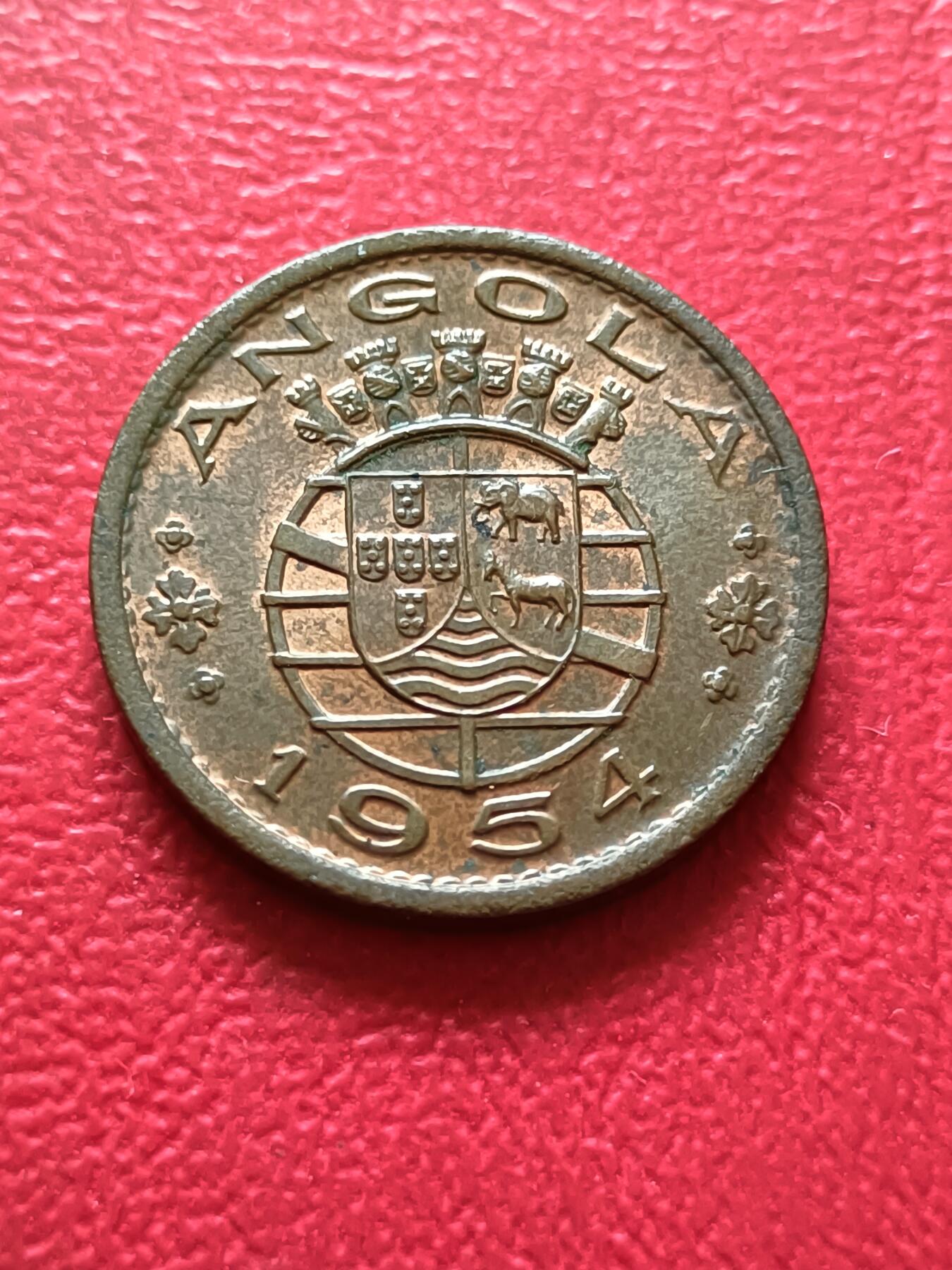【云涧收藏】第六十场 葡属安哥拉1954年50分