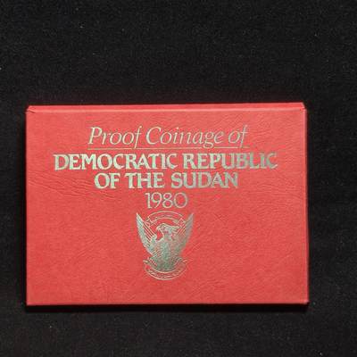 【铜匠收藏】★第125加场★精品币章场，200包邮，不满200.支付运费5元。《接受代拍 代送NGC评级》 - 苏丹 1980年 精致套币 共5枚 原盒proof