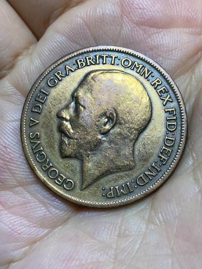 2025年第八十七场(总第一百一十三场）外国好品散币(免佣金) 英国🇬🇧1920年1便士(乔治五世第一版)