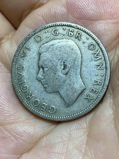 2025年第八十七场(总第一百一十三场）外国好品散币(免佣金) 英国🇬🇧1939年2先令银币(乔治六世第一版，500银)