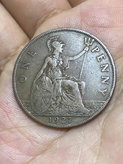 2025年第八十七场(总第一百一十三场）外国好品散币(免佣金) - 英国🇬🇧1927年1便士(乔治五世第二版，关门年仅发行2年)