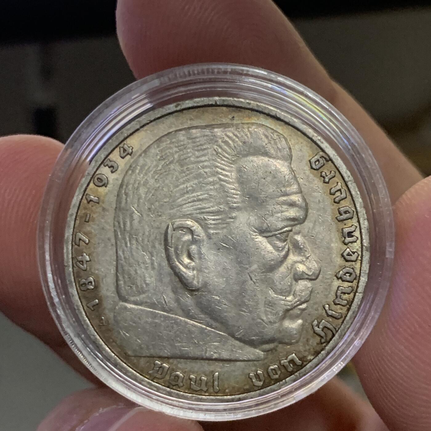 德国兴登堡5马克带字