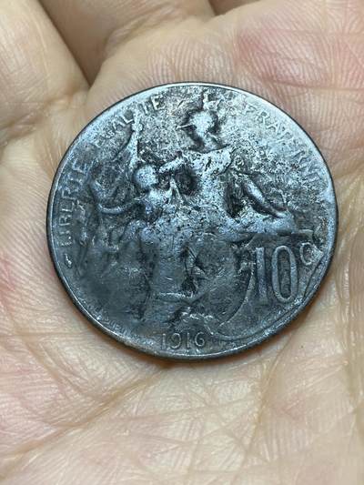 2025年第八十七场(总第一百一十三场）外国好品散币(免佣金) - 法国🇫🇷1916年10生丁