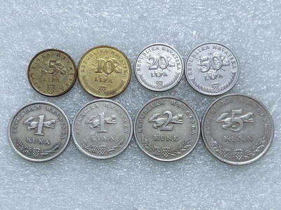 第一海外回流一元起拍收藏 散集专场  第242期 - 克罗地亚不同版本硬币 8枚