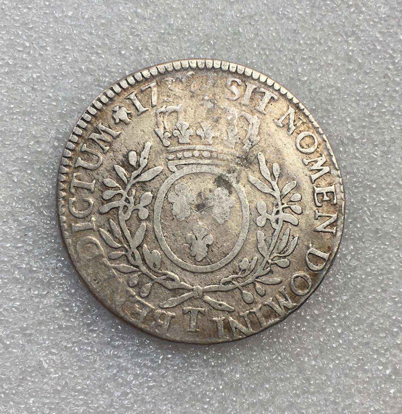 世界钱币专场拍卖 1736年法国波旁王朝路易十五老埃居流通大银币