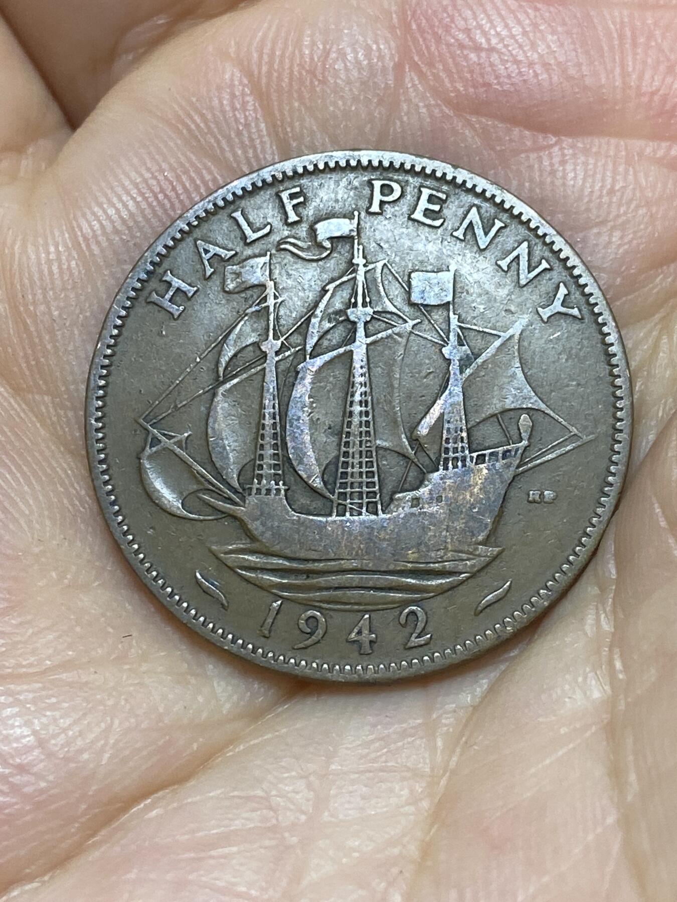 2025年第八十七场(总第一百一十三场）外国好品散币(免佣金) 英国🇬🇧1942年半便士(乔治六世第一版)