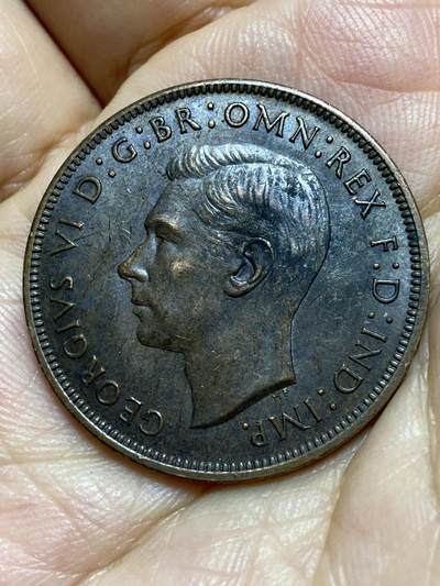 2025年第八十七场(总第一百一十三场）外国好品散币(免佣金) 英国🇬🇧1945年1便士(乔治六世第一版)