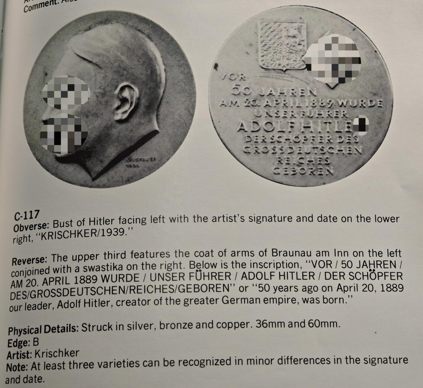 【德藏】世界币章拍卖第145期 - "秋色宜人"专场拍卖（拍品征集中~欢迎藏友联系） 1939年 德国第三帝国元首50大寿纪念银章 PCGS SP65 磨砂质感（原图请联系客服，或查询评级公司官网）