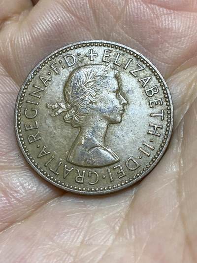 2025年第八十七场(总第一百一十三场）外国好品散币(免佣金) 英国🇬🇧1964年半便士(伊丽莎白二世青年桂冠，第二版)