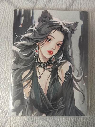 花开卡拍第37期（9月7号周日截拍，品控勿拍!!!拍品不寄存，运费5元，自制卡难免瑕疵，可能存在轻微撞角爆边等出厂瑕疵，品控介意勿拍！） - 手绘卡 如梦系列 画师:意一