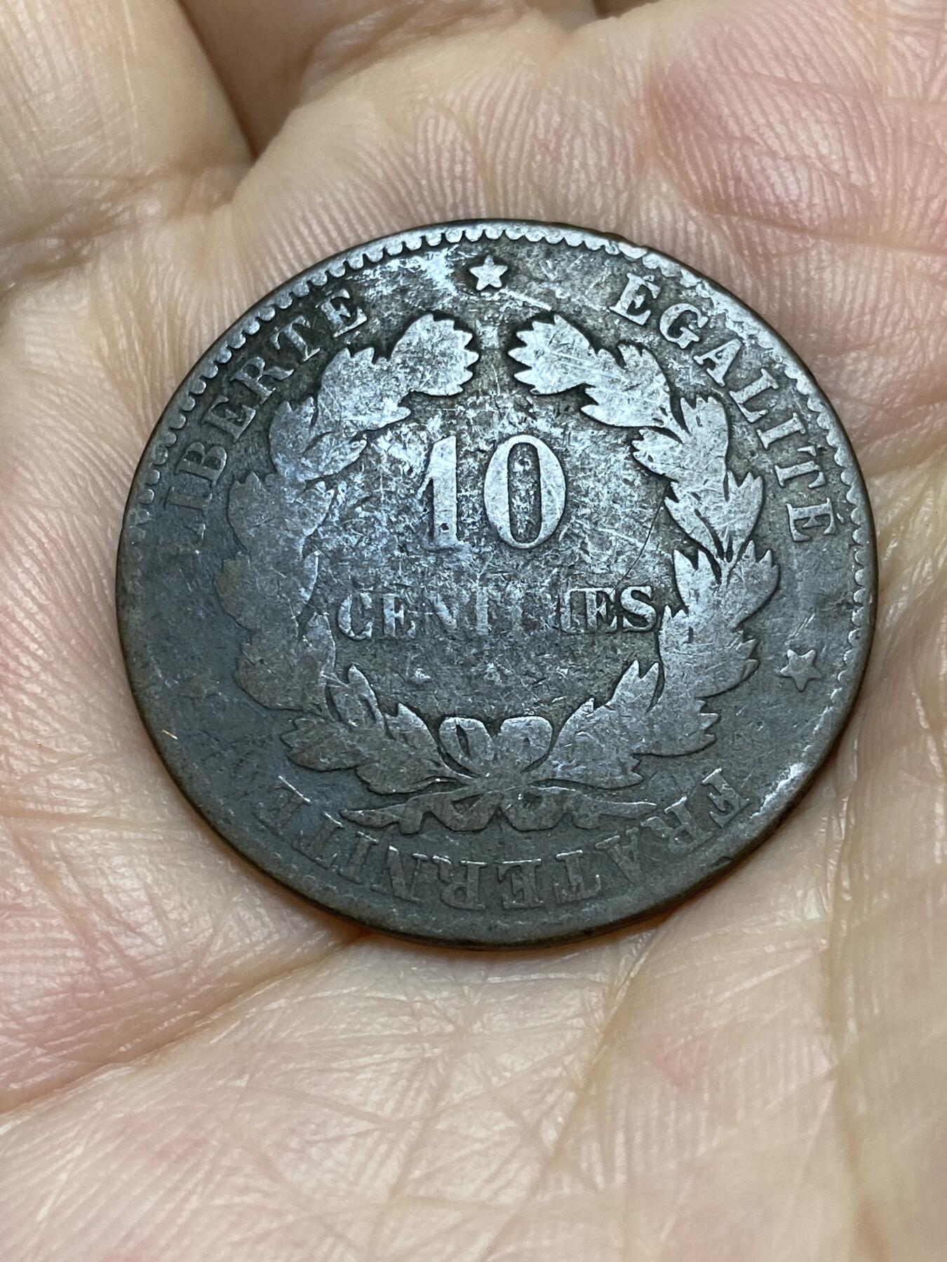 2025年第八十七场(总第一百一十三场）外国好品散币(免佣金) 法兰西第三共和国1873年10生丁(A标，巴黎造)
