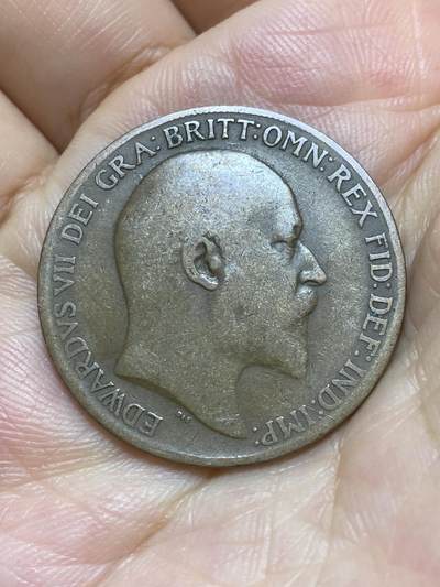 2025年第八十七场(总第一百一十三场）外国好品散币(免佣金) 英国🇬🇧1910年1便士(爱德华七世逝世年，关门年)