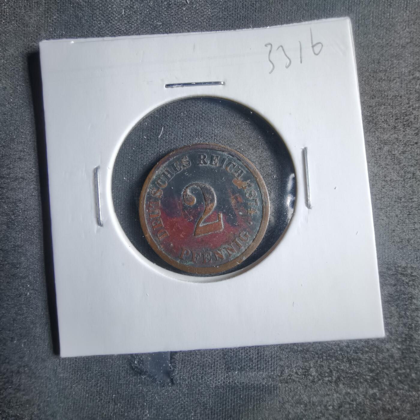 沼泽如烟--第833场 德国1874年2芬尼